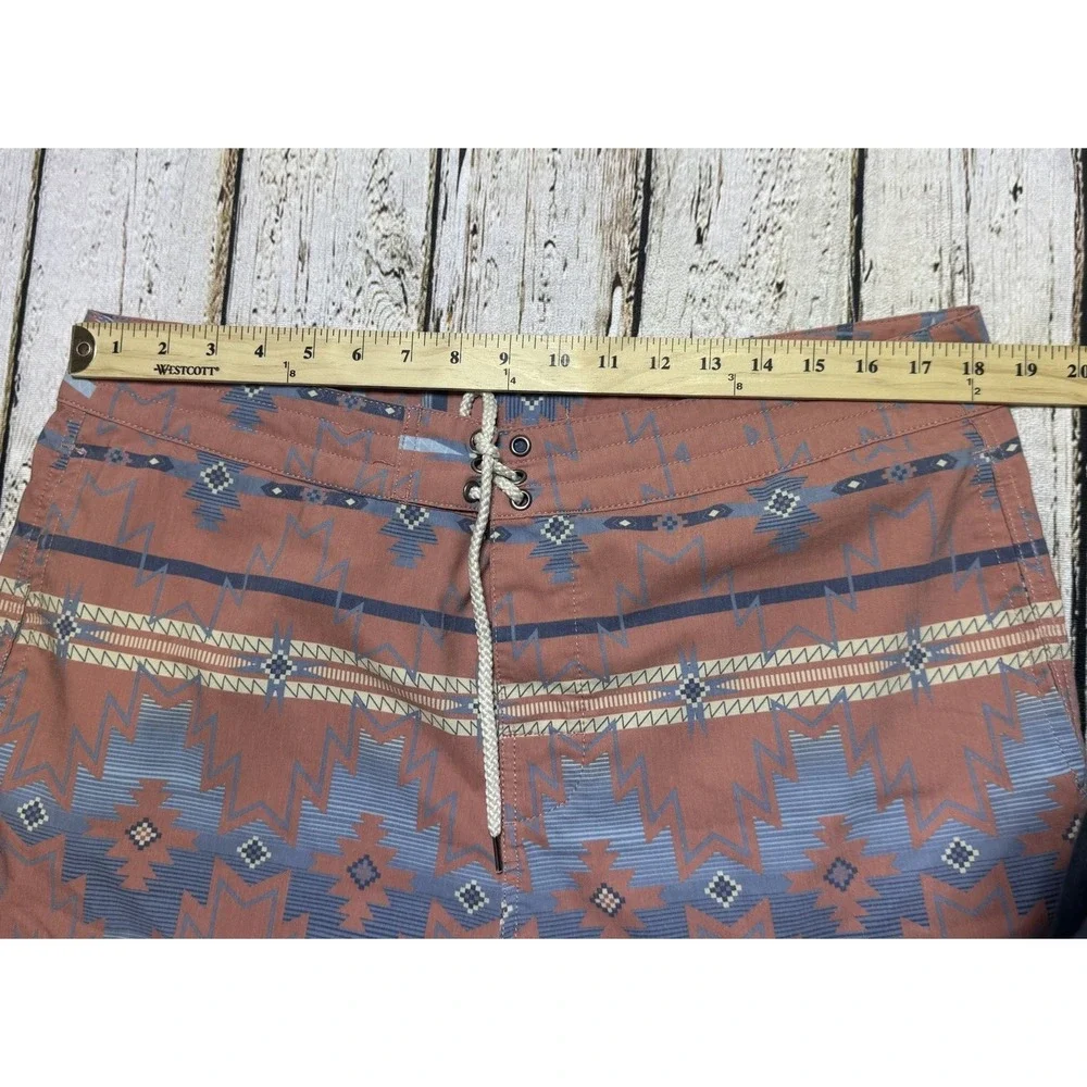 Faherty Board Shorts Mens 36‎ Aztec Print Bathing Suit Swim Beach 7